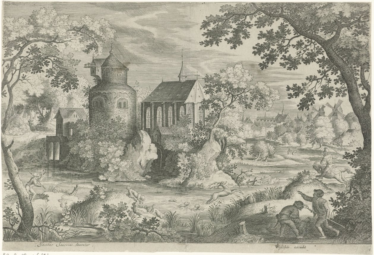 Şapelde geyik avı by Jan van Londerseel
