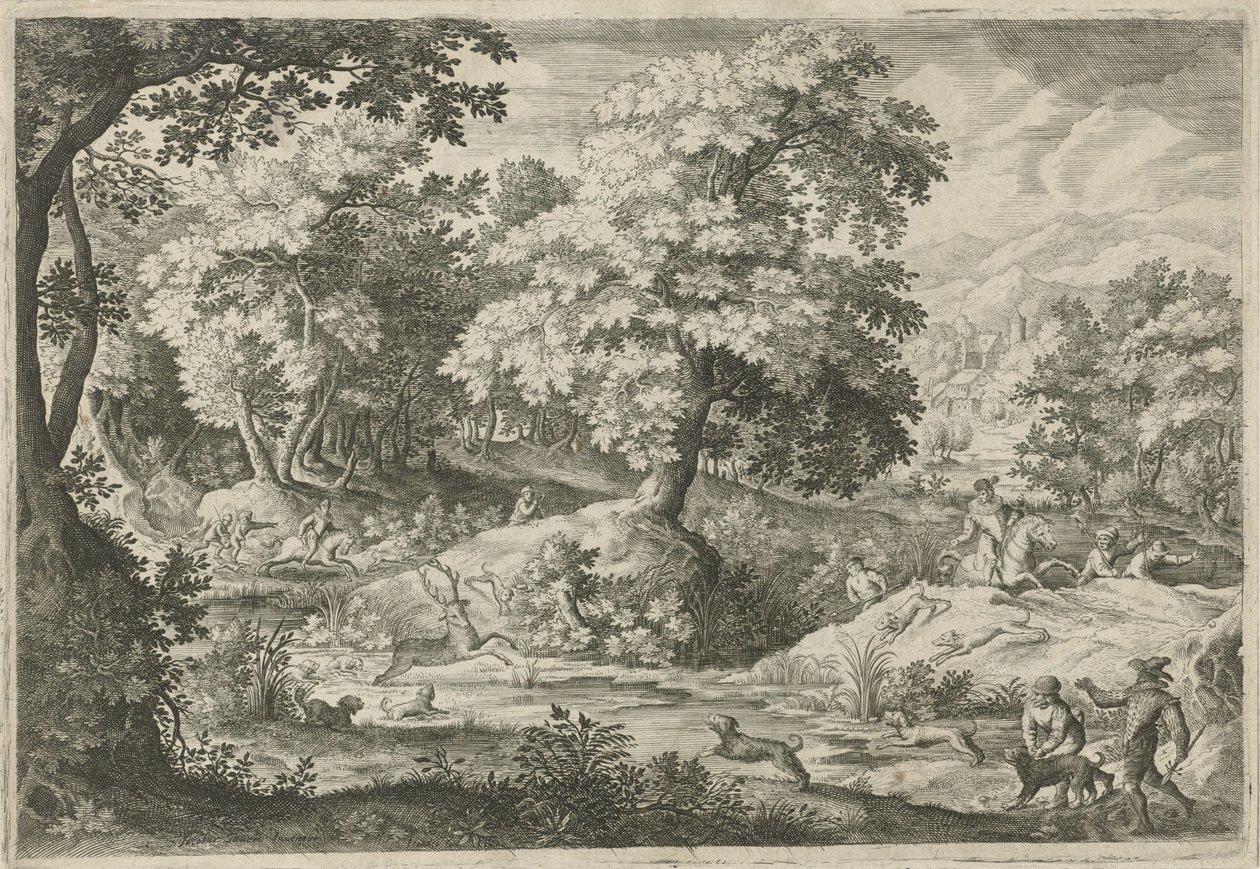 Bir bataklıkta geyik avı by Jan van Londerseel