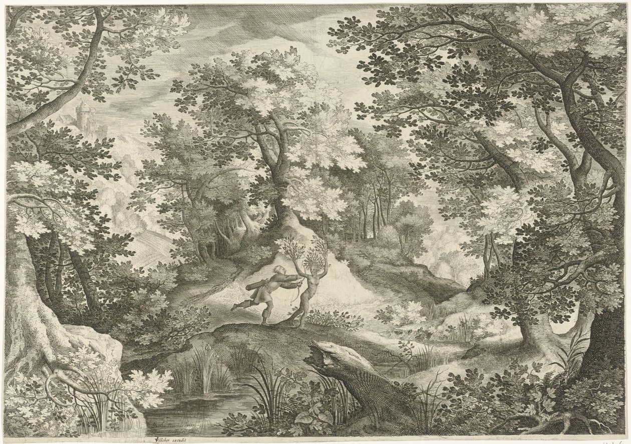 Apollo ve Daphne ile manzara by Jan van Londerseel