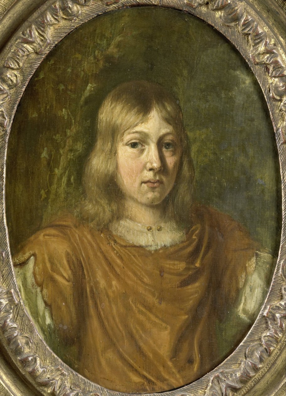 genç bir adam portresi by Jan van Mieris