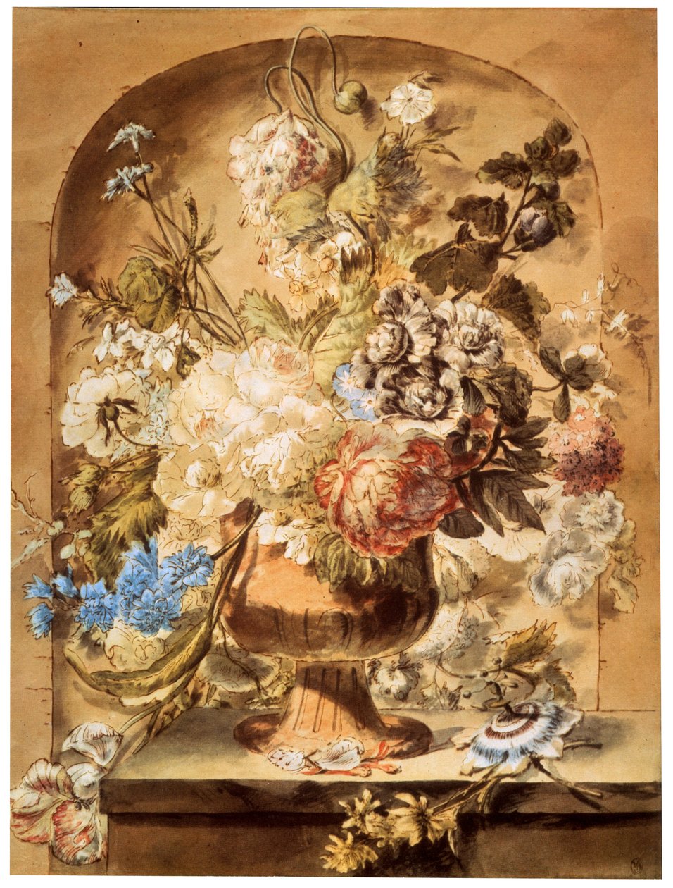 Çiçekler, 18. veya 19. yüzyılın başları by Jan van Os