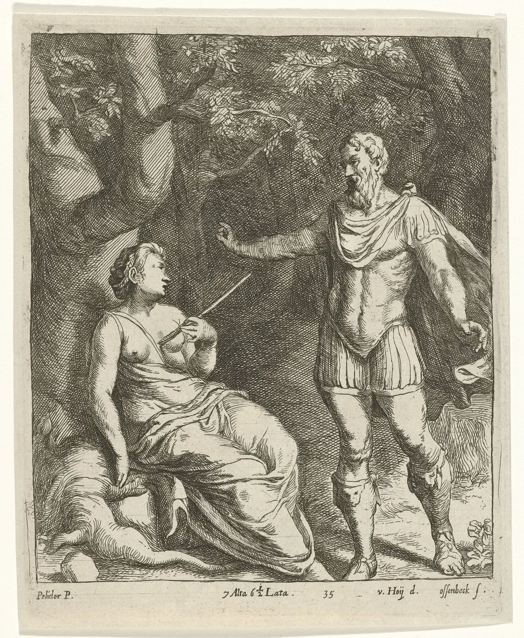 Cephalus en Procris by Jan van Ossenbeeck