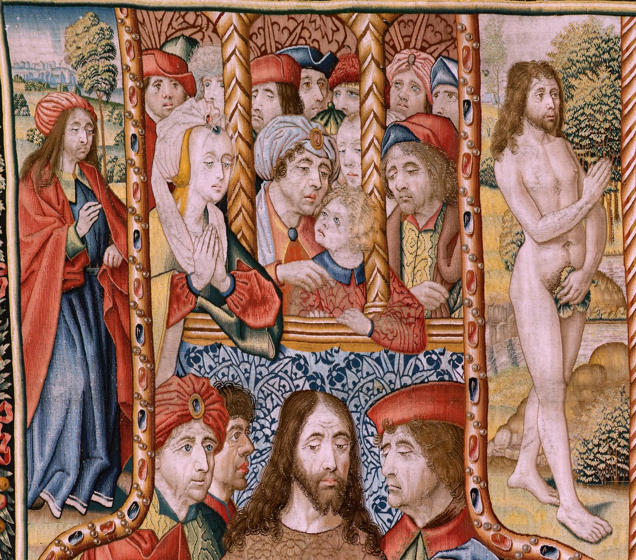 Flaman halısı. The Life of the Virgin dizisinden bölümler. Kehanetler Mesih