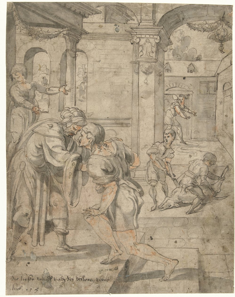 Prodigal Oğlunun Dönüşü by Jan van Scorel (circle of)