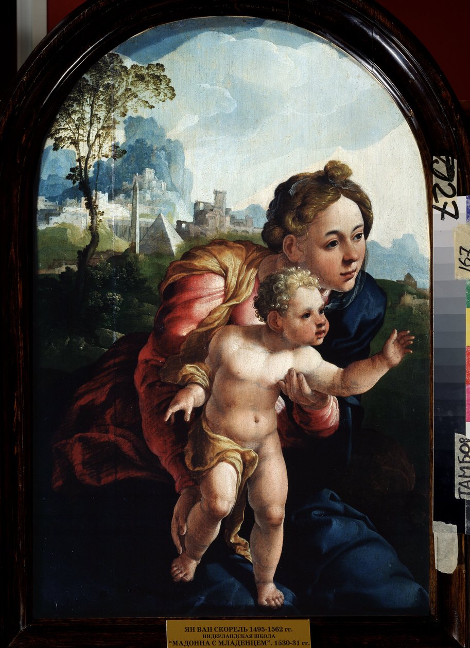 Bakire ve Çocuk (Bakire ve Çocuk). Jan Van Scorel