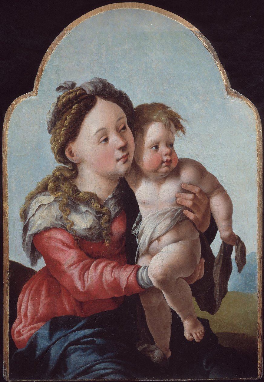 Madonna ve Çocuk, 1527-1530 by Jan van Scorel