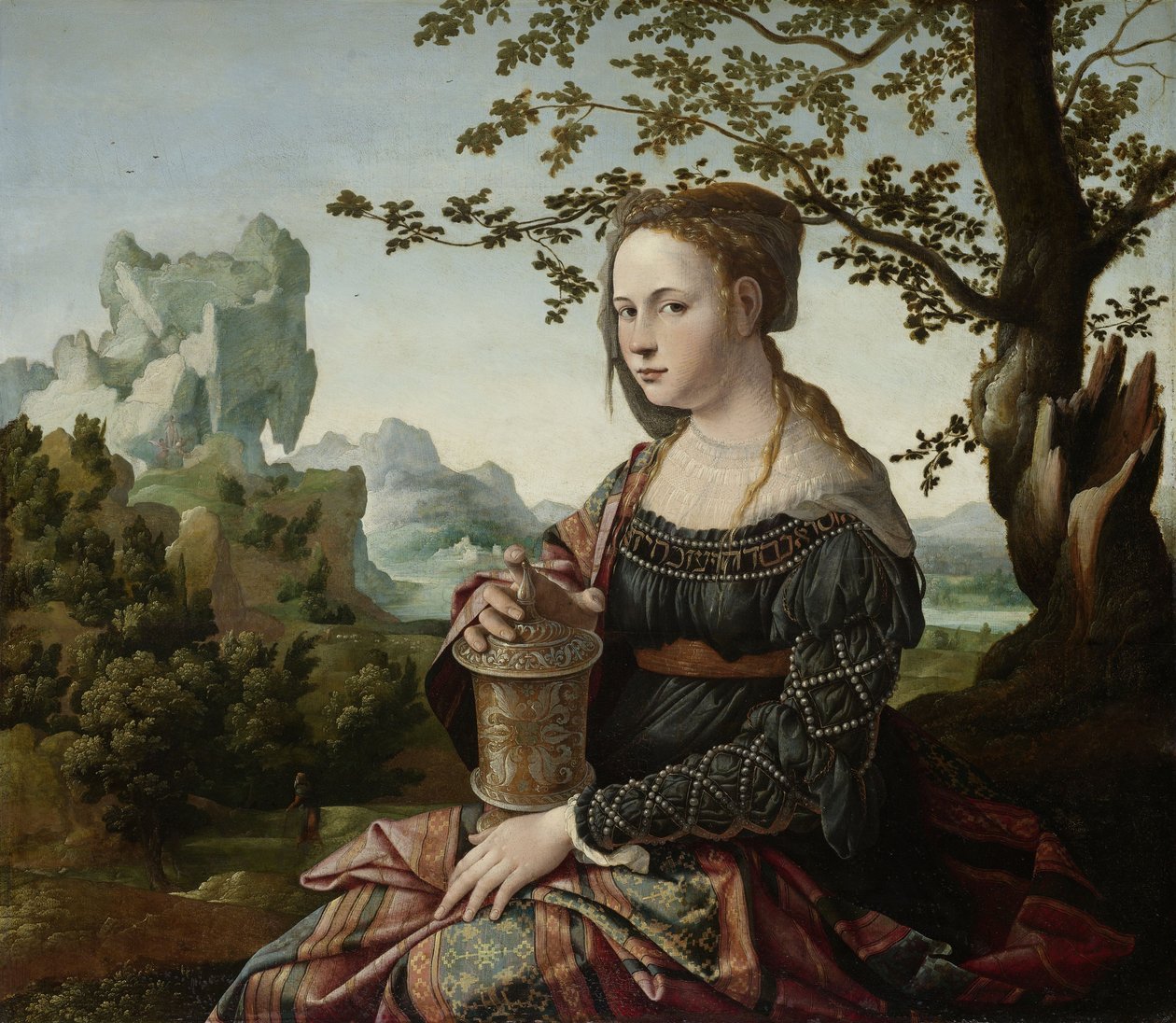 Mecdelli Meryem, c.1530 (panelde yağlı boya) by Jan van Scorel