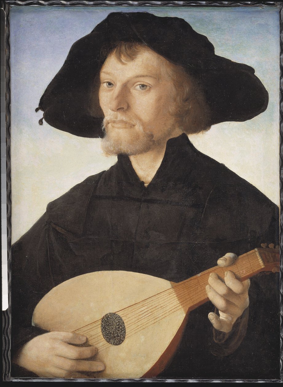 Bir Ud Oyuncusunun Portresi by Jan van Scorel