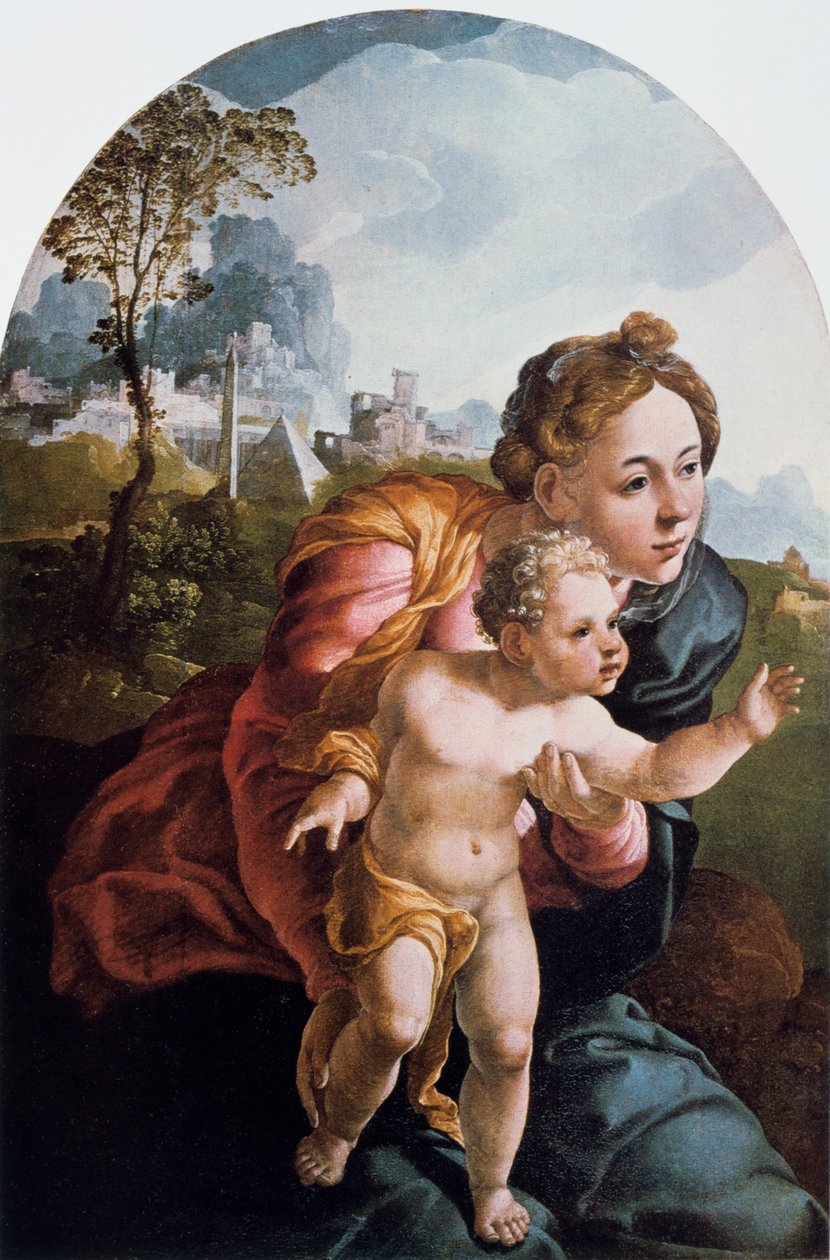 Bakire ve Çocuk, 16. yüzyıl. by Jan van Scorel