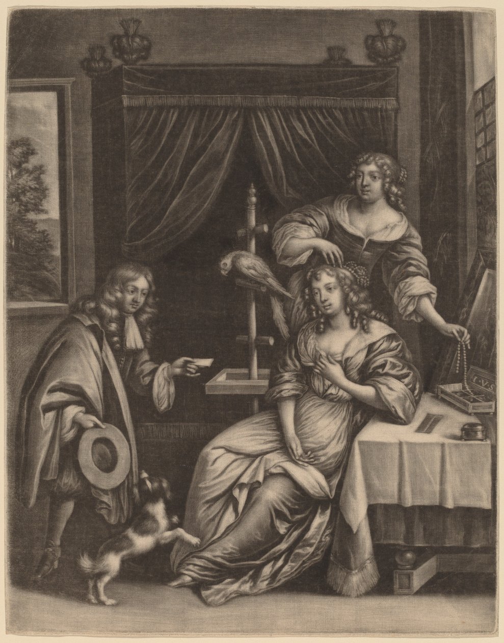 Bir Kadına Mektup Veren Çocuk by Jan van Somer