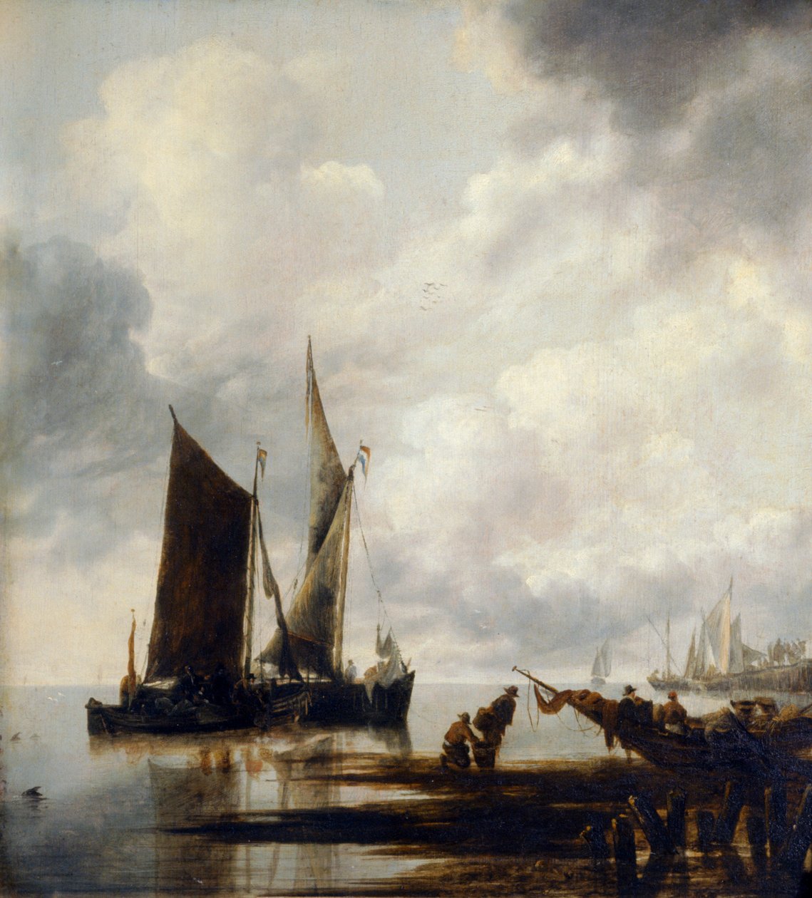 Deniz Parçası (tuval üzerine yağlıboya) by Jan van de Capelle or Cappelle