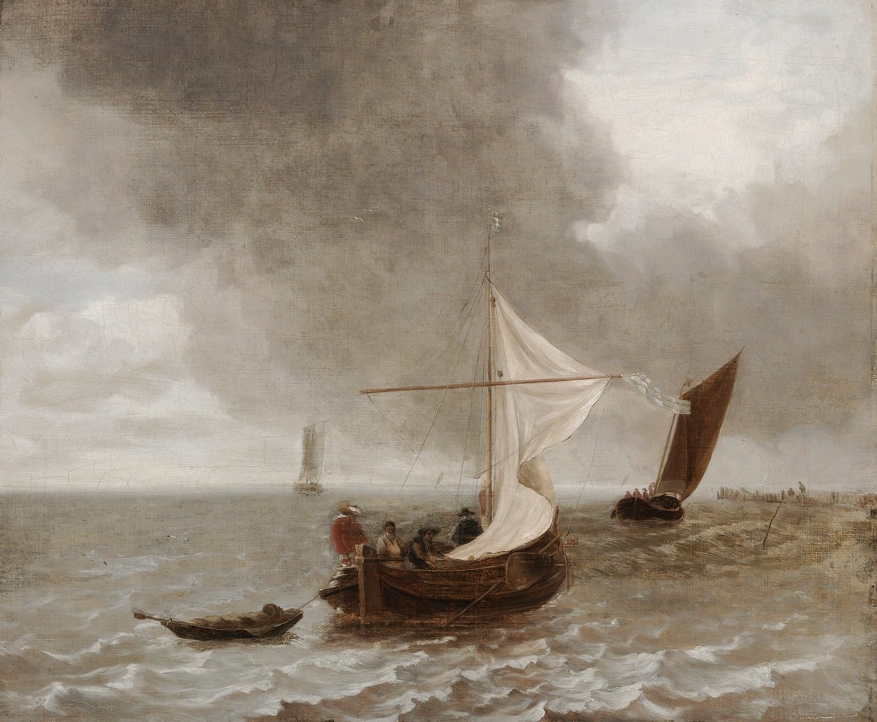 Rüzgarda Yelkenliler by Jan van de Cappelle