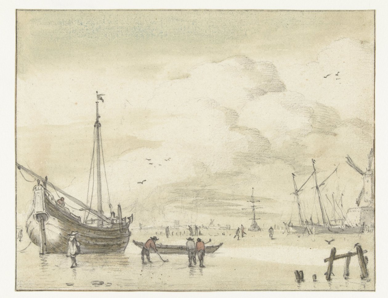 kış yüzü by Jan van de Cappelle