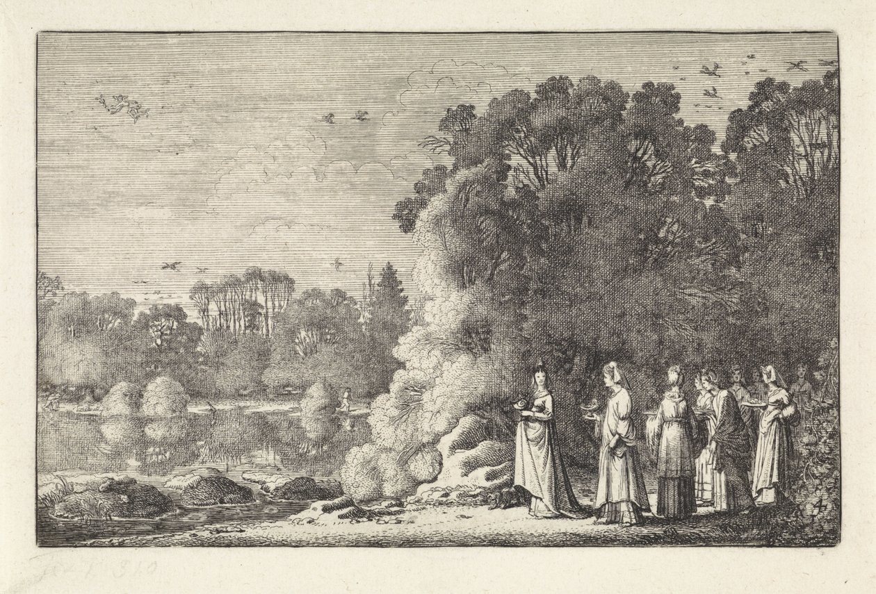 Merkür ve Herse ile Manzara Manzaralar (dizi başlığı) Amenissimae aliquot requculae (dizi başlığı) by Jan van de Velde (II)
