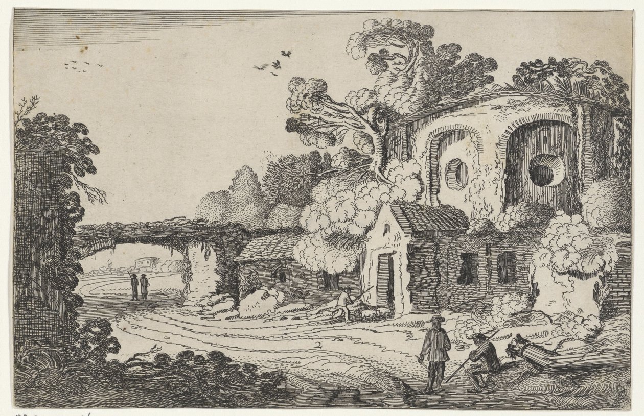 Landschap, oude burcht ile tanıştı Landschappen