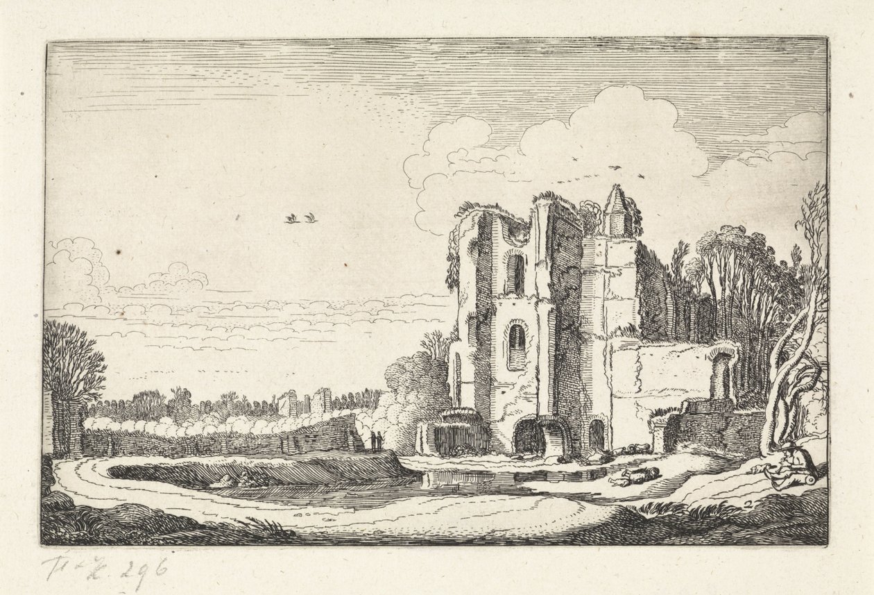 Brederode kasteel Kalesi Harabeleri Manzaralar (dizi başlığı) Amenissimae aliquot requculae (dizi başlığı) by Jan van de Velde (II)