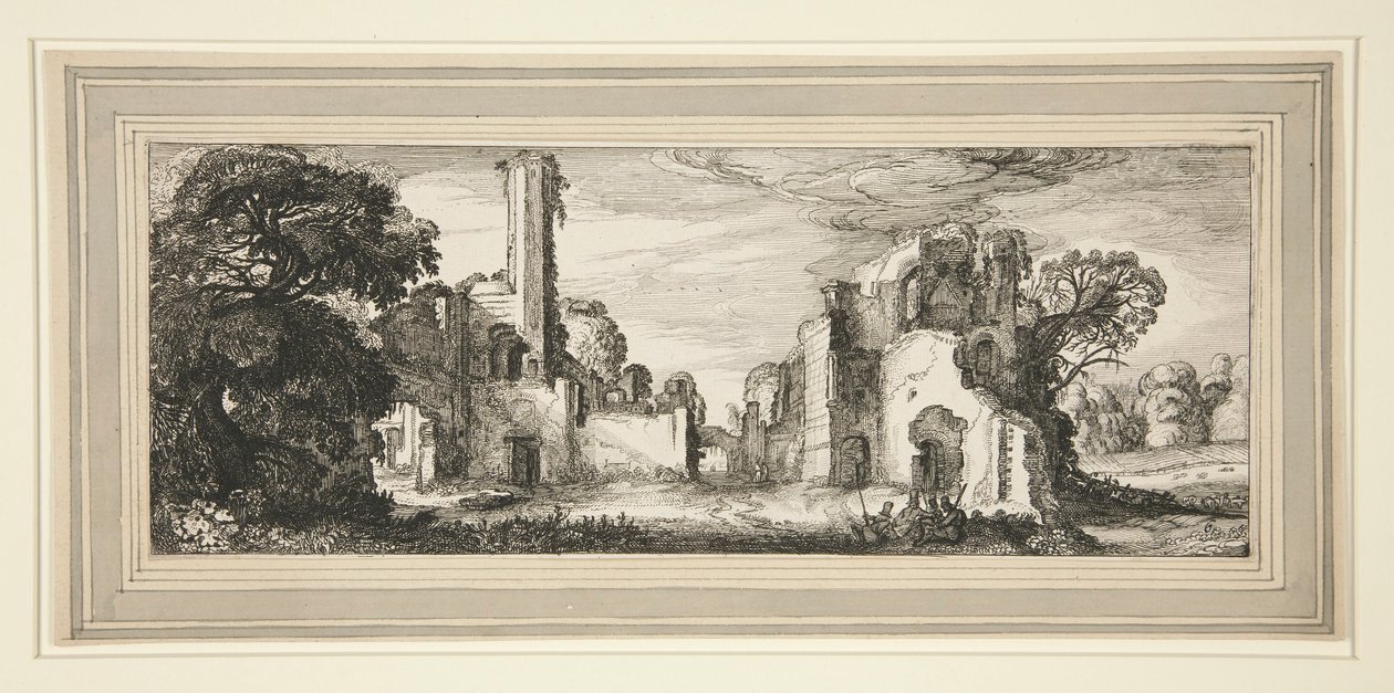 Harabelerde Kale Manzarası by Jan van de Velde II
