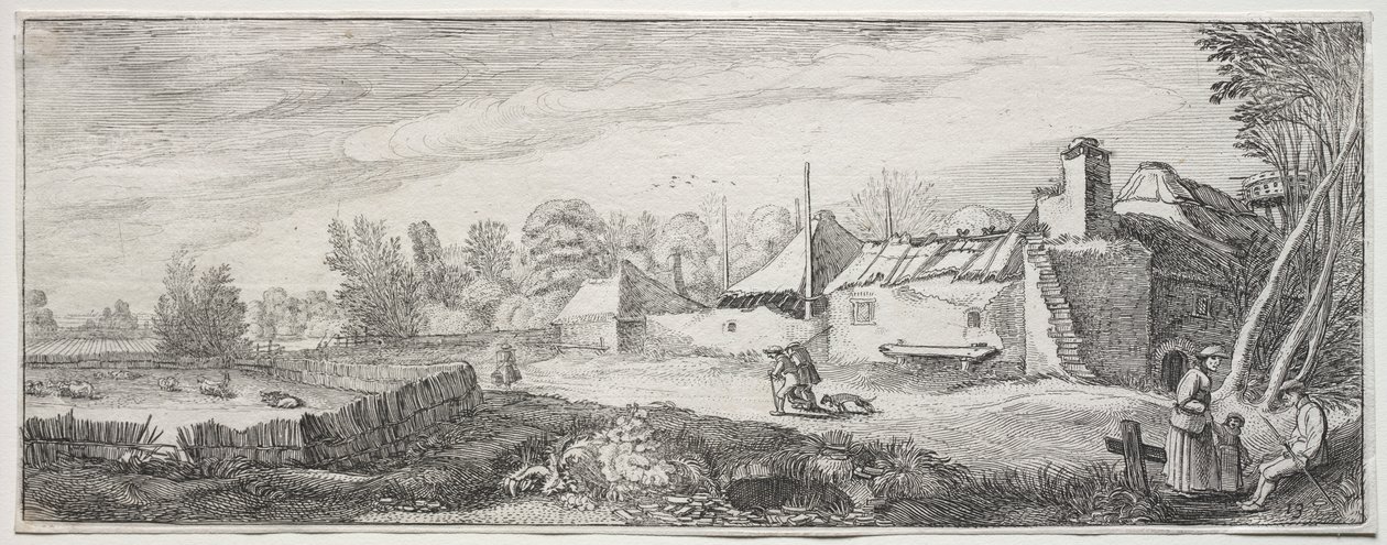 Bazı Hoş Manzaralar ve Eski Anıtların Kalıntıları: Harap Çiftlik by Jan van de Velde II