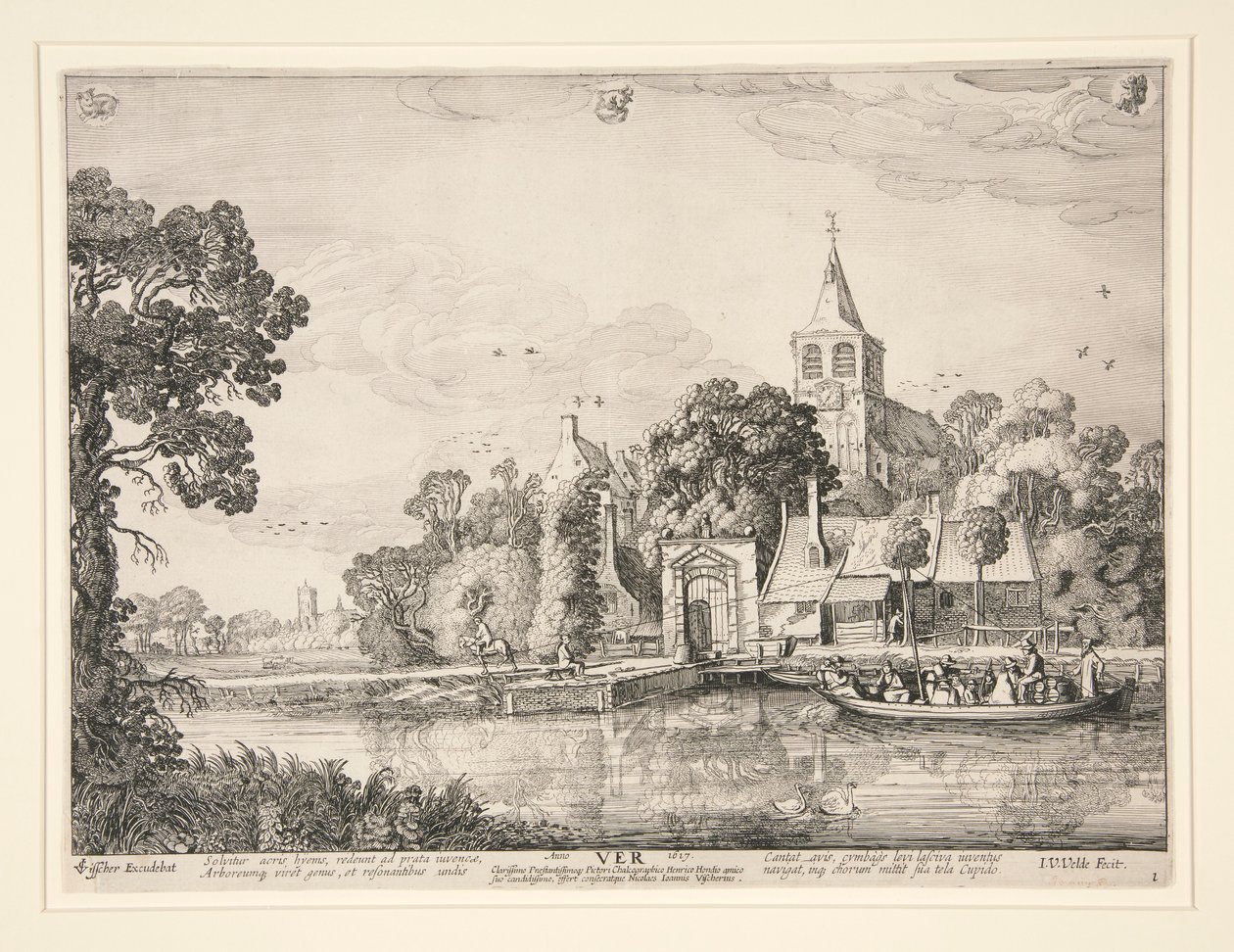 Dört mevsimlik bir diziden bahar by Jan van de Velde II