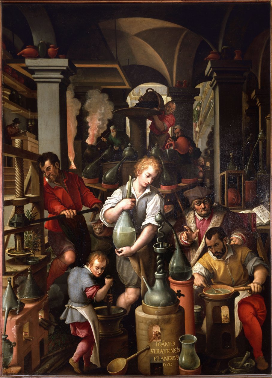 Simyacının Atölyesi by Jan van der Straet