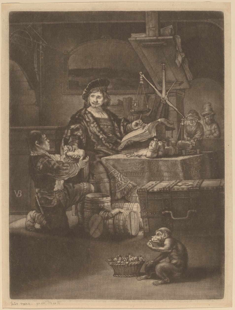 Ocak Uytenbogaert by Jan van der Bruggen after Rembrandt van Rijn