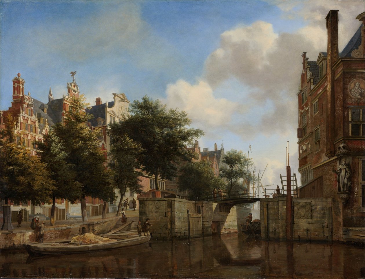 Herengracht ve eski Haarlemmersluis