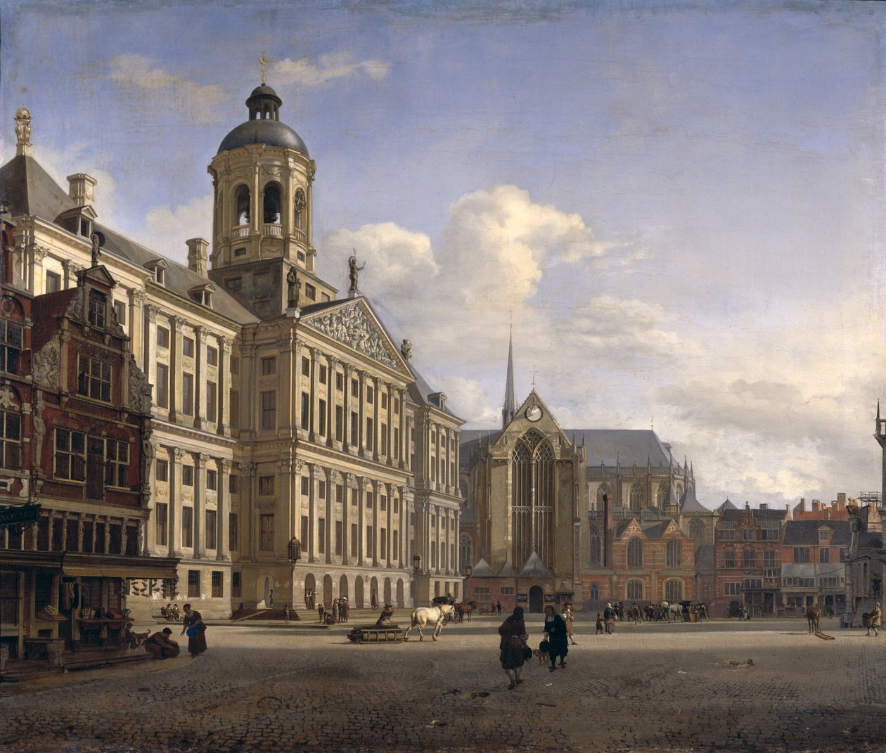 The New Town Hall, Amsterdam, 1668  by Jan van der Heyden