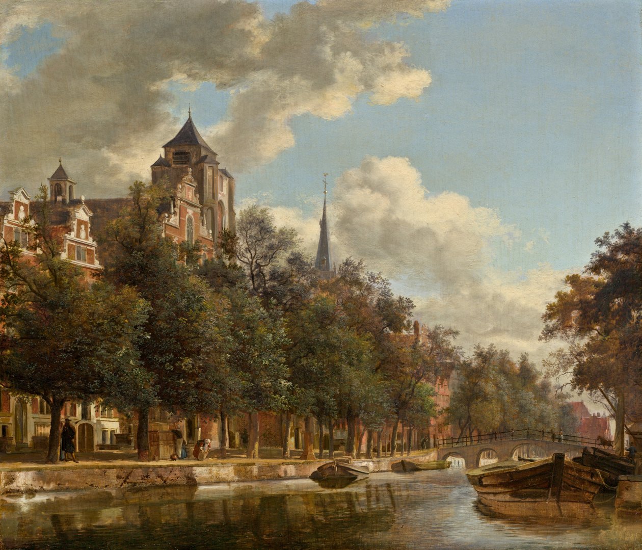 Hollanda Kanalına Bakın by Jan van der Heyden