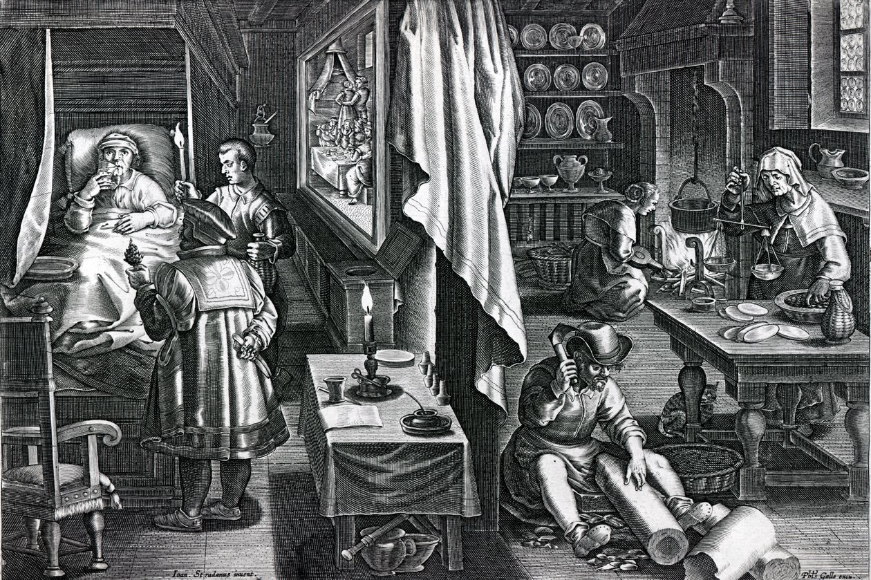 Philips Galle tarafından oyulmuş, c.1580-1605 (gravür) by Jan van der Straet