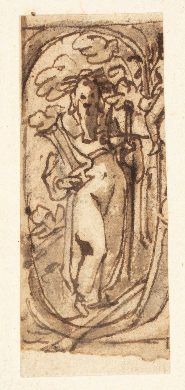Homer ile Eskiz Defteri Sayfası by Jan van der Straet, called Stradanus