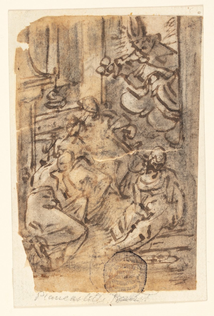 Bir Kompozisyon Çalışması by Jan van der Straet, called Stradanus
