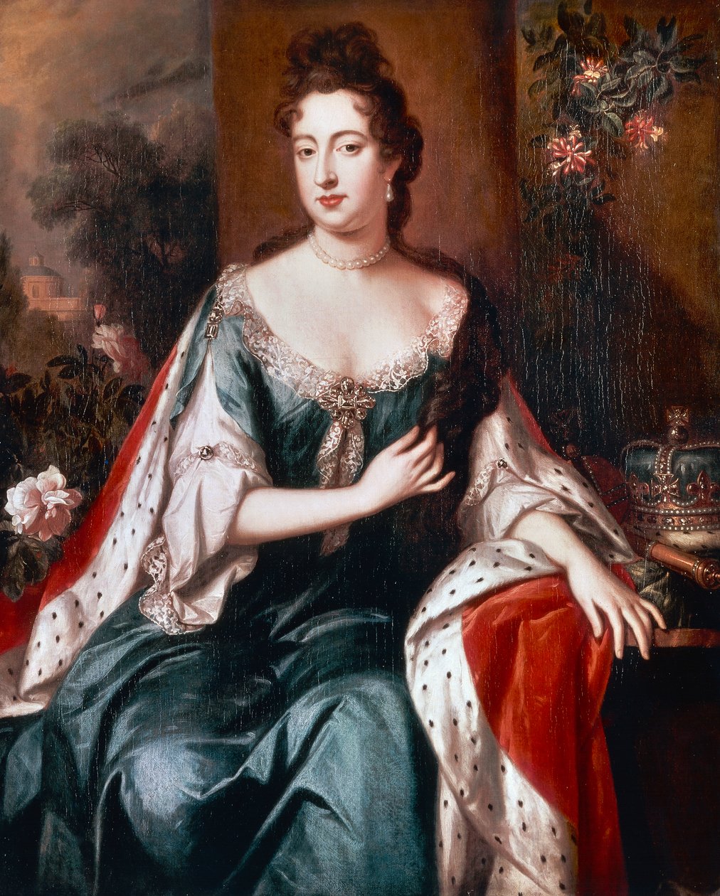Queen Mary II, c.1692-94 (tuval üzerine yağlı boya) by Jan van der Vaardt