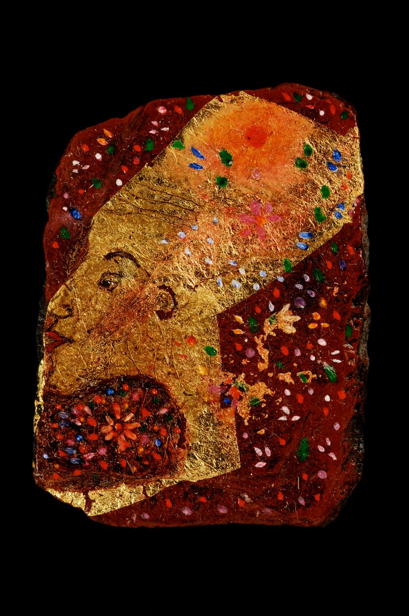 Afrika Kraliçesi, 2007 (arduvaz üzerine yağlı boya) by Jane Deakin