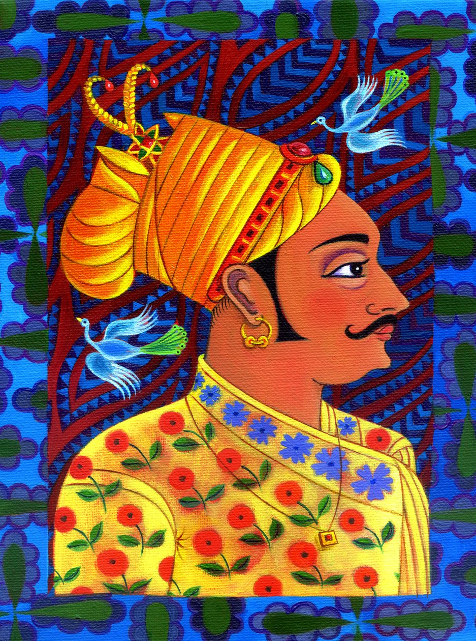 Mavi kuşlu Maharaja, 2011, by Jane Tattersfield