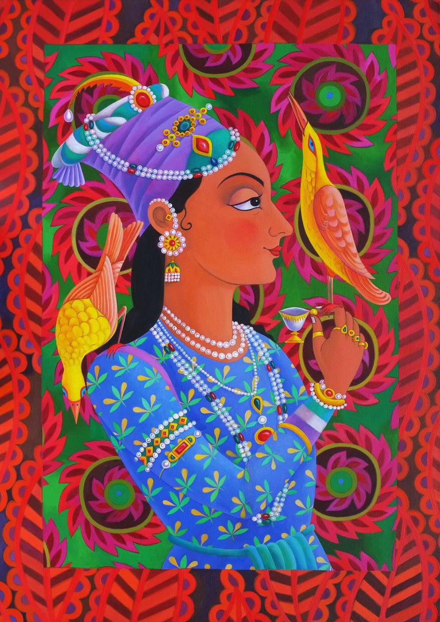 İki kuşlu Maharani, 2012, by Jane Tattersfield