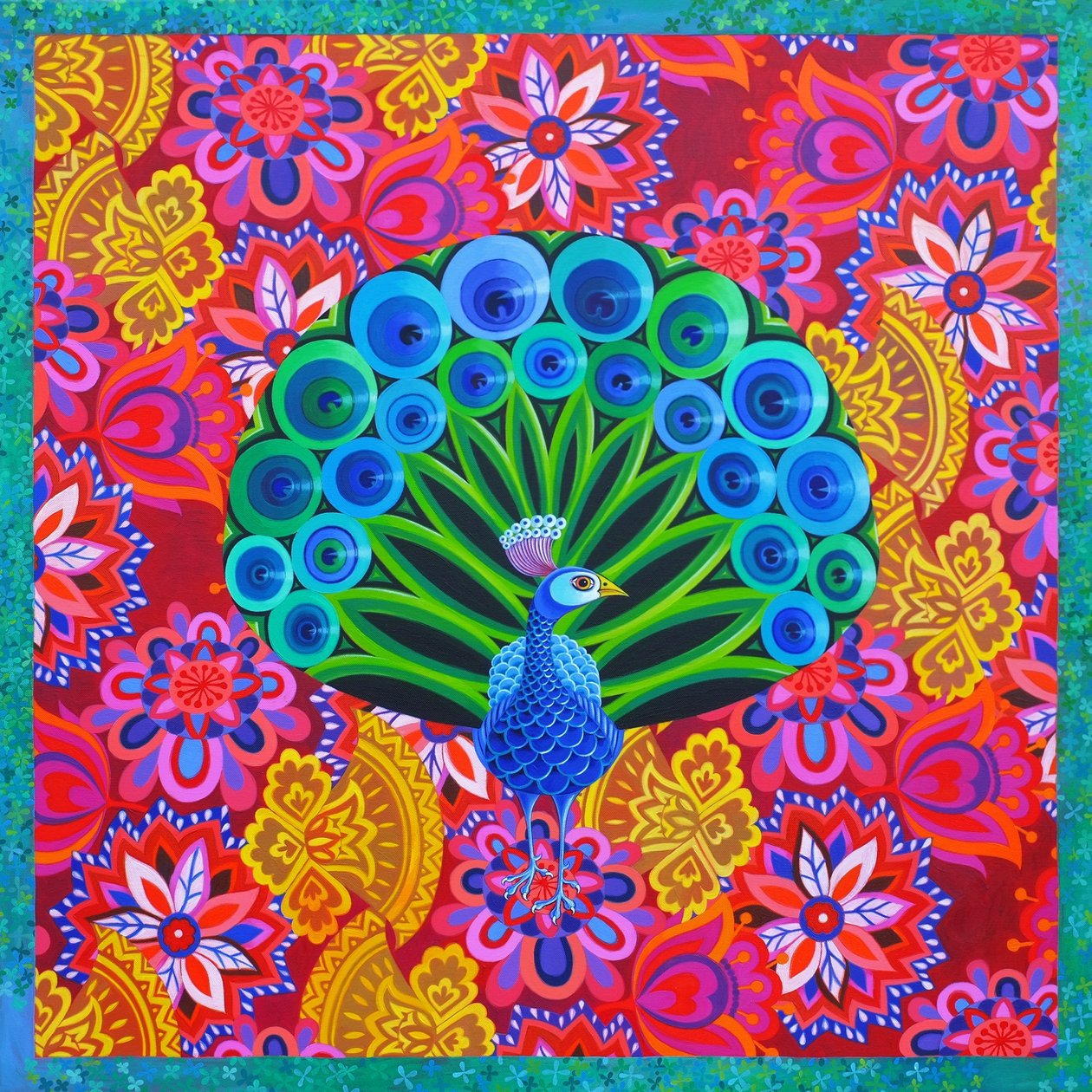 Tavus kuşu ve desen, 2015, by Jane Tattersfield