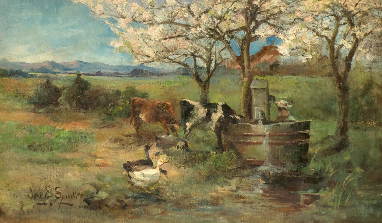 İlkbahar (tuval üzerine yağlı boya) by Jane Elizabeth Spindler