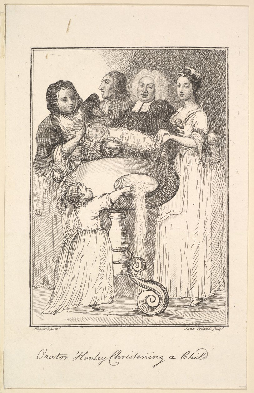 Hatip Henley Bir Çocuk Vaftizi, 1794. by Jane Ireland