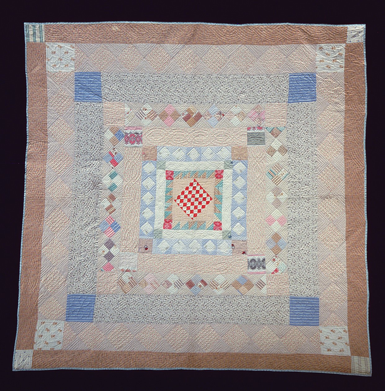 Patchwork yorgan, c.1860 (tekstil) by Jane Pizar