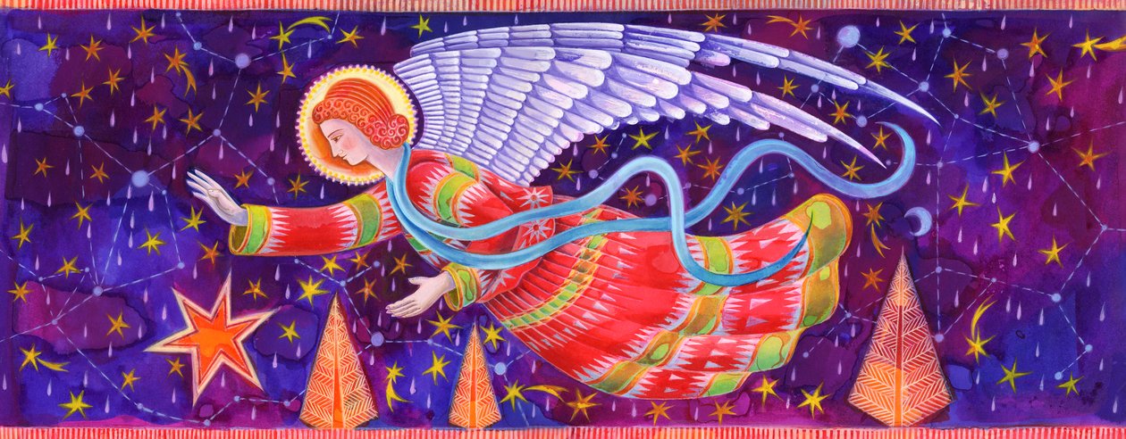 Angel, 1995, (mürekkep ve guaj) by Jane Tattersfield
