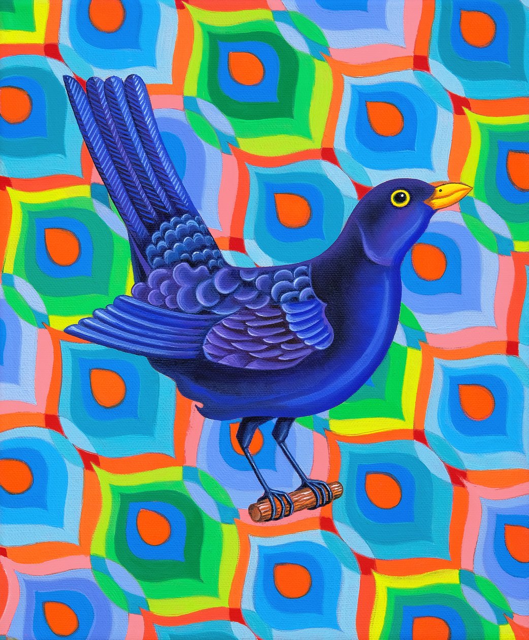 Karakuş, 2023 (tuval üzerine yağlıboya) by Jane Tattersfield