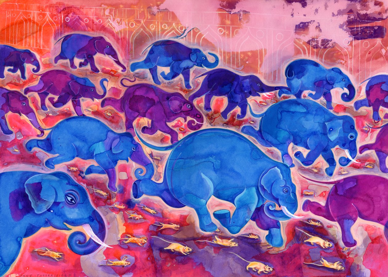 Filler, 1998, (mürekkep ve guaj) by Jane Tattersfield