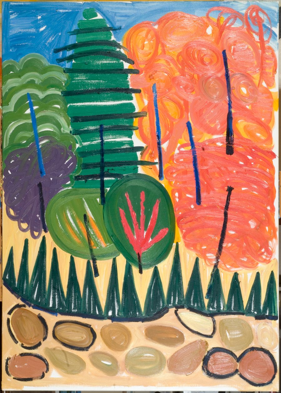 Mavi Kutuplar, 2007 (tuval üzerine yağlı boya) by Janet McKenzie