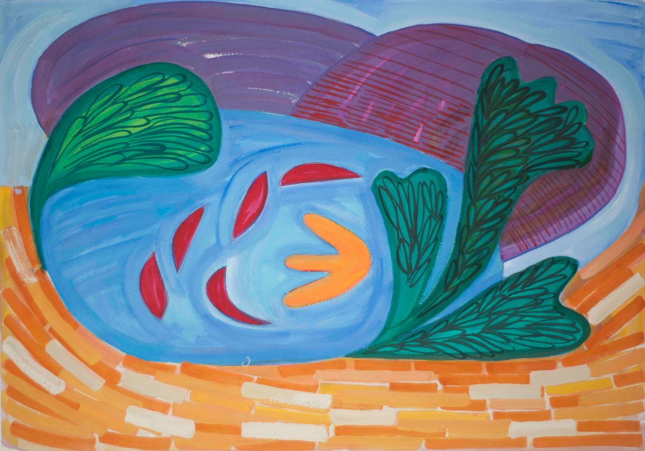 Loch Ardnamuchan, 2015 (sulu boya ve guaj) by Janet McKenzie