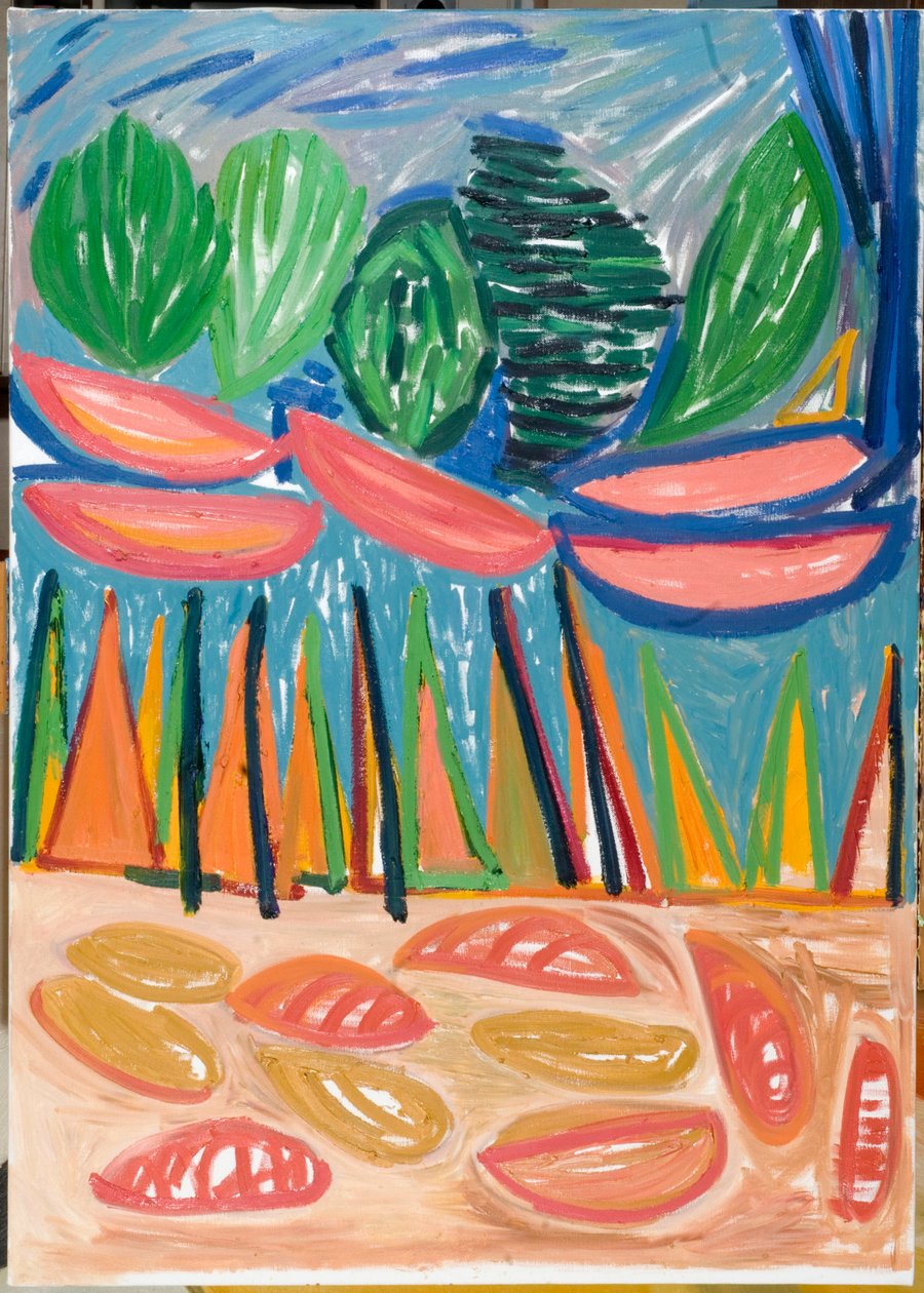 Sadece yenilmeziz (i), 2007 (tuval üzerine yağlı boya) by Janet McKenzie