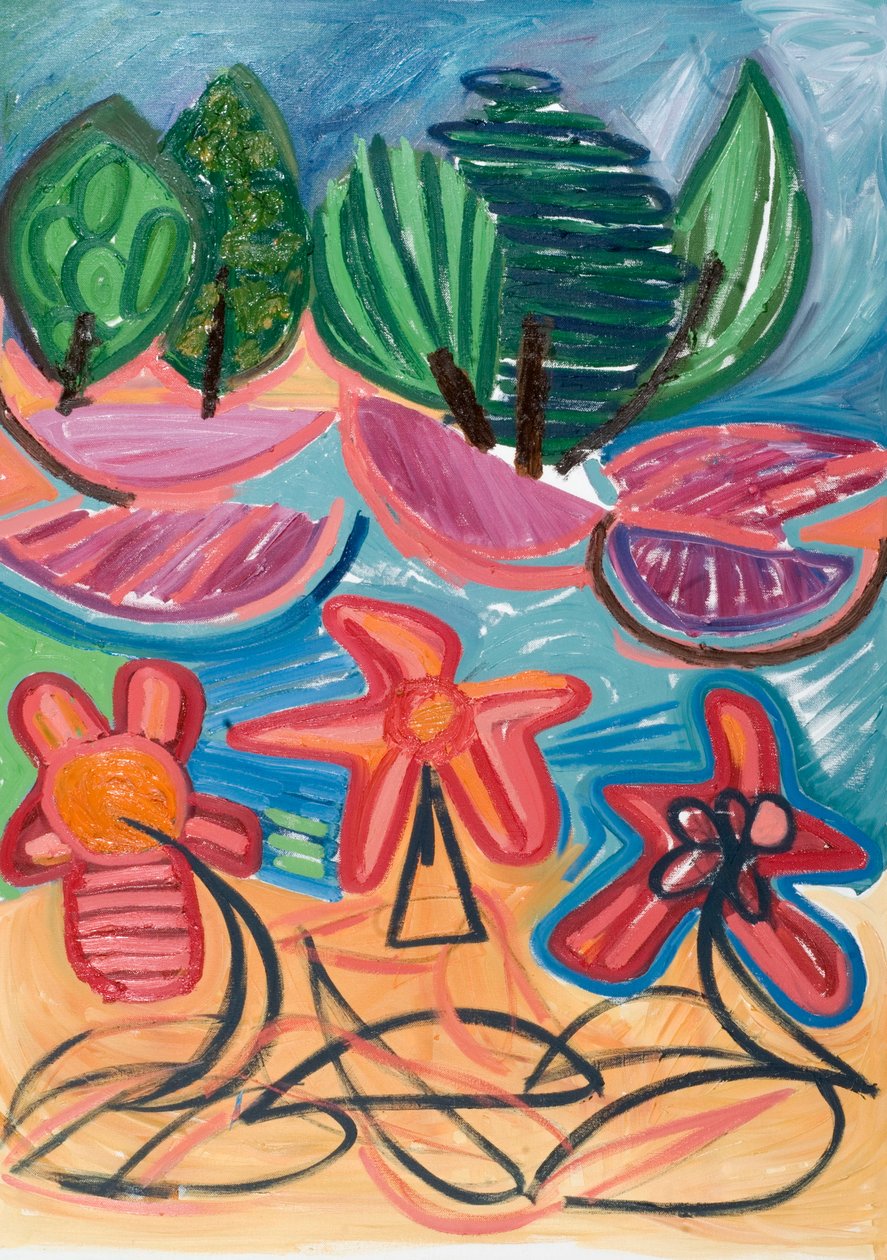Sadece yenilmeziz (iii), 2007 (tuval üzerine yağlı boya) by Janet McKenzie