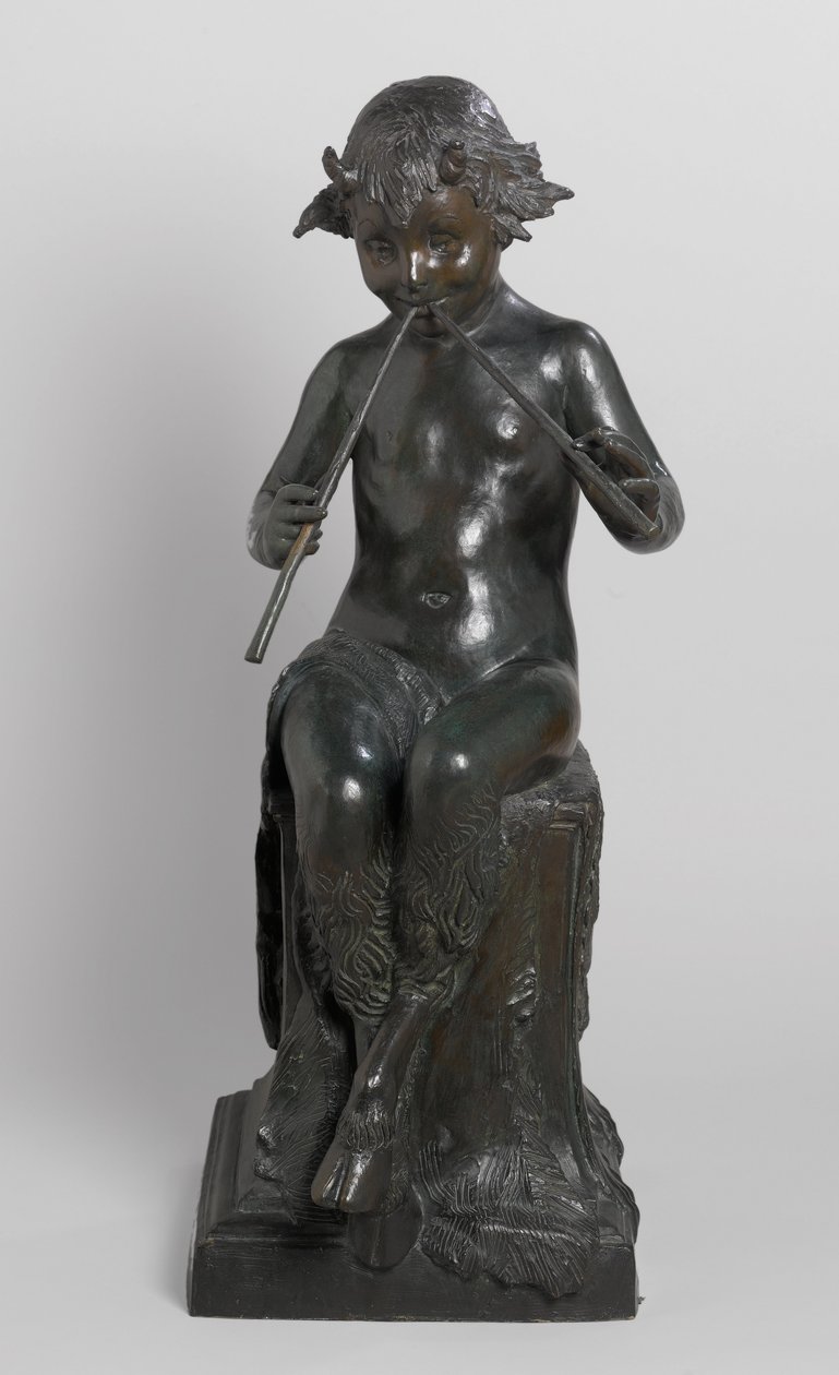 Oturan Faun by Janet Scudder