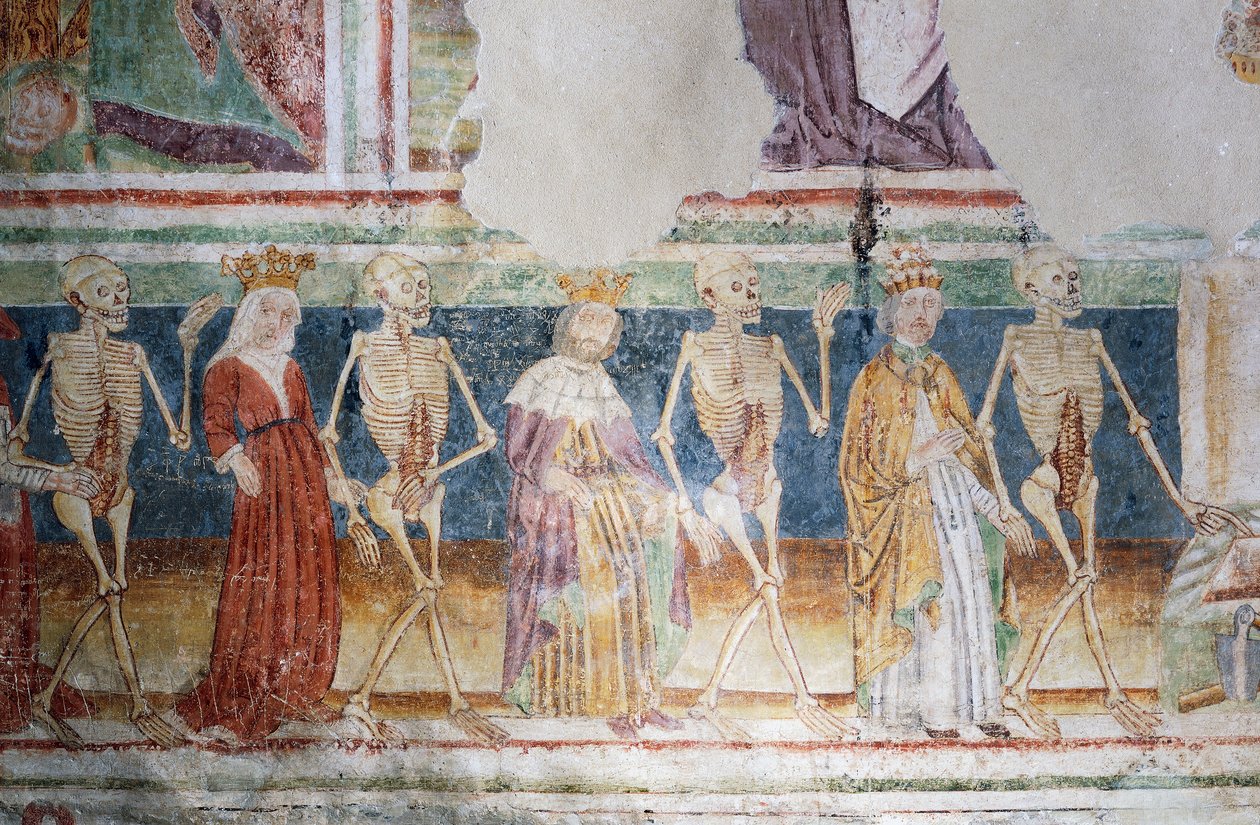 Hrastovlje müstahkem kilise, Trinity Kilisesi, Papa ve Kraliçe