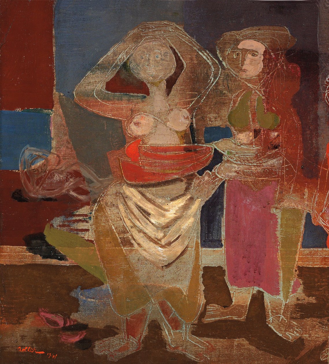 banyo yapanlar by Jankel Adler