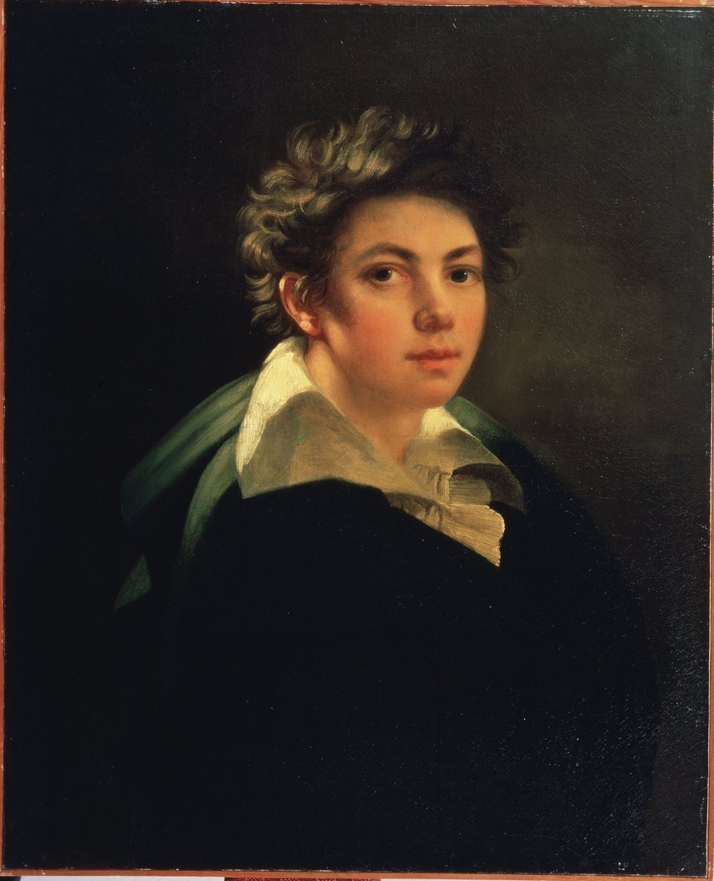 Janos Rombauer (1782-1849) 1813 Devlet A. Puşkin Güzel Sanatlar Müzesi, Moskova tarafından "Otoportre" Tablosu by Janos Rombauer